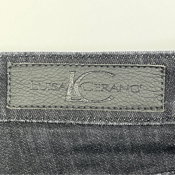 Luisa Cerano⎮Bootcut Jeans⎮Black Stretch⎮Size 8⎮Like-New - Picture 7 of 17